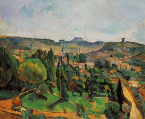 Ile de France Landscape II -   Paul Cezanne Oil Painting