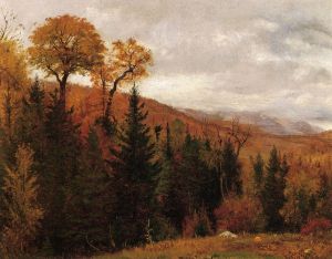 Autumn Landscape II - Thomas Worthington Whittredge Oil Painting