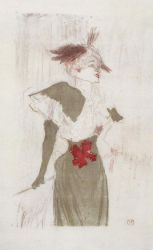Mademoiselle Marcelle Lender, Standing - Henri De Toulouse-Lautrec Oil Painting