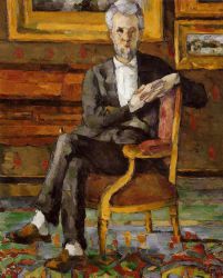 Portrait of Victor Chocquet, Seated -   Paul Cezanne Oil Painting