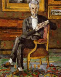 Portrait of Victor Chocquet, Seated - Paul Cezanne Oil Painting