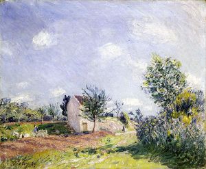 Springtime -   Alfred Sisley Oil Painting