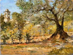 Olive Trees, Florence -  William Merritt Chase Oil Painting