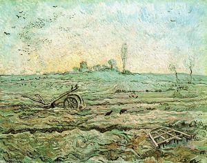 The Plough and the Harrow (after Millet) - Vincent Van Gogh Oil Painting