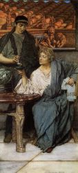 The Roman Wine Tasters - Sir Lawrence Alma-Tadema oil painting