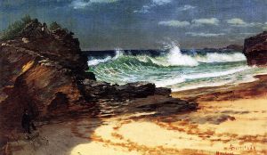 Beach at Nassau -   Albert Bierstadt Oil Painting