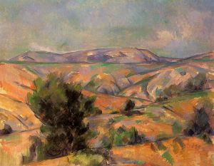 Mount Sainte-Victoire Seen from Gardanne -  Paul Cezanne Oil Painting