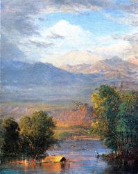 The Magdalena River, Equador -  Frederic Edwin Church Oil Painting