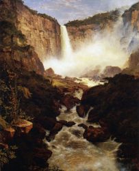 The Falls of Tequendama, Near Bogota, New Granada -  Frederic Edwin Church Oil Painting
