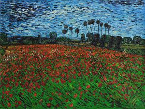 Field of Poppies II - Vincent Van Gogh Oil Painting