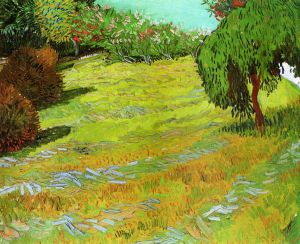 Sunny Lawn in a Public Park -  Vincent Van Gogh Oil Painting