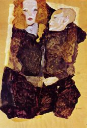 The Brother - Egon Schiele Oil Painting
