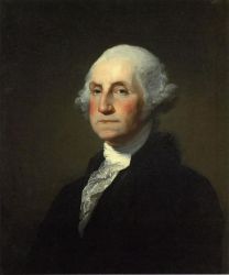 George Washington III -  Gilbert Stuart Oil Painting