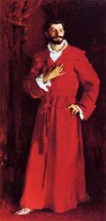 Dr. Pozzi at Home -   John Singer Sargent Oil Painting