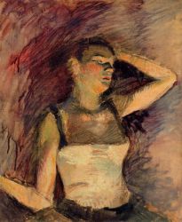 Study of a Dancer - Henri De Toulouse-Lautrec Oil Painting