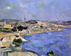 Saint-Henri and the Bay of l\'Estaque -   Paul Cezanne Oil Painting