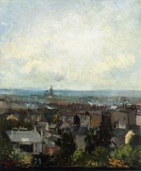 View of Paris from near Montmartre -   Vincent Van Gogh Oil Painting