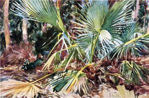 Palmettos, Florida -   John Singer Sargent Oil Painting