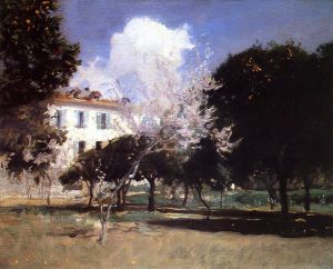 House and Garden -   John Singer Sargent oil painting