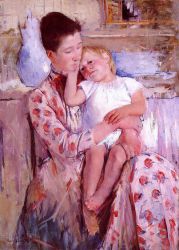 Emmie and Her Child -  Mary Cassatt oil painting,