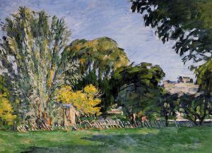 The Trees of Jas de Bouffan -  Paul Cezanne Oil Painting