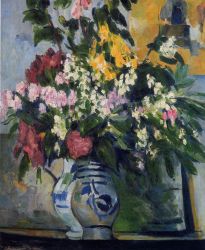 Two Vases of Flowers - Oil Painting Reproduction On Canvas