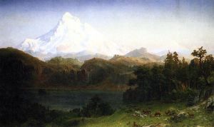 Mount Hood, Oregon -   Albert Bierstadt Oil Painting
