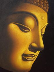 Golden Buddha - Oil Painting Reproduction On Canvas