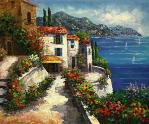 Harmony Cove - Oil Painting Reproduction On Canvas