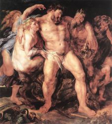 The Drunken Hercules - Peter Paul Rubens Oil Painting