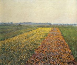The Yellow Fields at Gennevilliers - Gustave Caillebotte Oil Painting