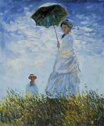 Madame Monet and Her Son - Oil Painting Reproduction On Canvas