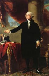 George Washington (The Landsdowne Portrait) II -  Gilbert Stuart Oil Painting