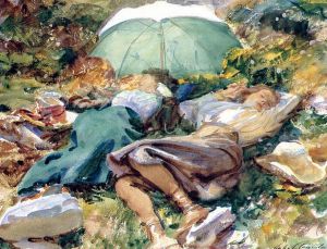 A Siesta -   John Singer Sargent oil painting