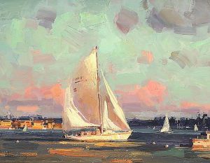 Sailing Boat - Oil Painting Reproduction On Canvas