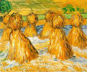 Sheaves of Wheat II -   Vincent Van Gogh Oil Painting