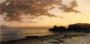 Sundown, Seconnett -   Alfred Thompson Bricher Oil Painting