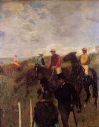 At the Races II -Edgar Degas Oil Painting