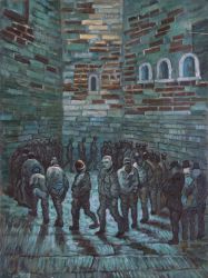 The Prison Exercise Yard - Vincent Van Gogh Oil Painting
