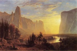 Yosemite Valley III - Albert Bierstadt Oil Painting