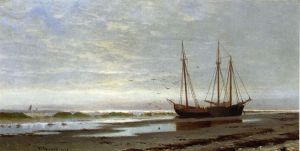 Ashore at Scituate -   Alfred Thompson Bricher Oil Painting