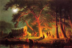 Oregon Trail -   Albert Bierstadt Oil Painting