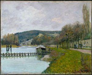 The Slopes of Bougival - Oil Painting Reproduction On Canvas