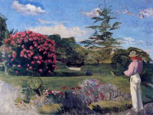 The Little Gardener - Jean Frederic Bazille Oil Painting