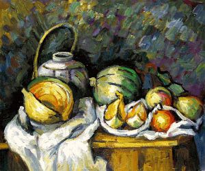Still Life with Melons and Apples -    Paul Cezanne Oil Painting
