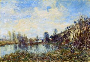 Flooded Field - Oil Painting Reproduction On Canvas