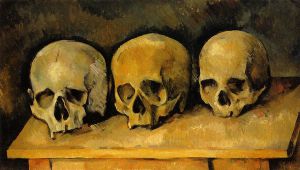 The Three Skulls -   Paul Cezanne Oil Painting