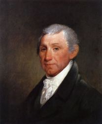 James Munroe -   Gilbert Stuart Oil Painting