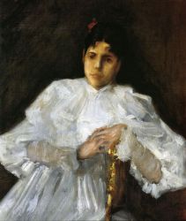 Girl in White II - Oil Painting Reproduction On Canvas
