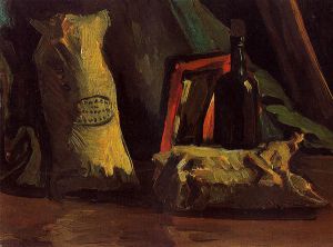 Still Life with Two Sacks and a Bottle - Vincent Van Gogh Oil Painting